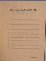 Treasured Memories a personal memoir blank book fill in by John E Coleman family