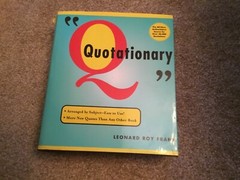 ‘QUOTATIONARY’ by Leonard Roy Frank…w/1040 pages..HC