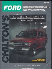 Chilton’s Ford Ranger/Explorer/Mountaineer 1991-99 Repair Manual MN3064