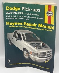 Haynes Repair Manual for Dodge Pick-ups 2002-2008 30042 **USED**