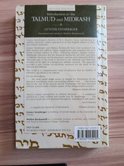 Introduction to the Talmud and Midrash by Hermann L. Strack, Gunter Stemberger