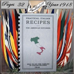 1918 Practical Italian Recipes For American Kitchens Cook Book 32 Pages