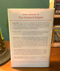 Cormac McCarthy~*~THE ORCHARD KEEPER*FIRST EDITION*1st Print*1965 blood meridian