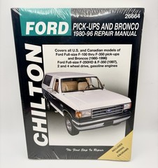 chilton ford pickup and bronco repair manual 1987-96 new 26664 new in plastic