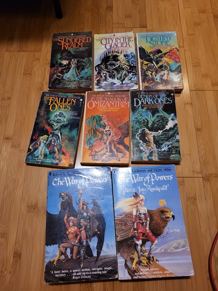 War of Powers books by Robert Vardeman Victor Milan Books 1-6, 1 And 2