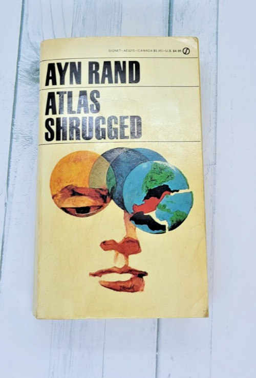 ATLAS SHRUGGED Ayn Rand Paper Back Softcover Signet 1959 Good Vintage