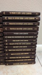 LOUIS L’AMOUR LEATHERETTE HC BOOKS SACKETT BANTAM WESTERN – Pick Your Title Menu