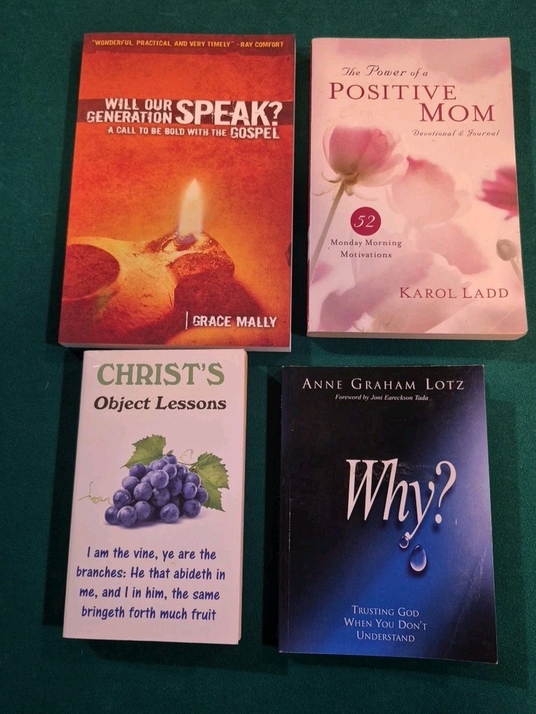 Christian Book Lot Grace Mally Anne Graham Lotz E.G. White