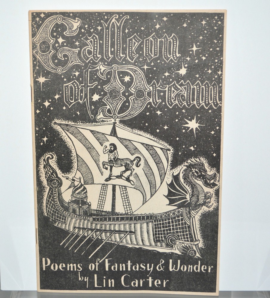SIGNED Lin Carter 1954 Fanzine Galleon Of Dream Poetry Poems Of Fantasy & Wonder