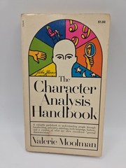 the character analysis handbook By Valerie Moolman 1971 Paperback G-490