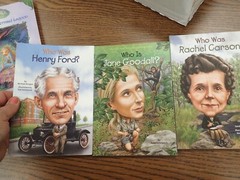WHO WAS? WHAT IS? CHILDREN’S CHAPTER BOOKS lot of 3 – Henry Ford Jane Goodall
