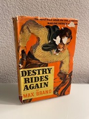 Destry Rides Again by Max Brand 1941 Triangle Books Vintage hardcover w/DJ