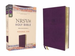 NRSVue, Holy Bible, Personal Size, Leathersoft, Purple, Comfort Print, Zondervan