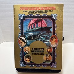 A Night To Remember Illustrated Edition Titanic Walter Lord Softcover 1978