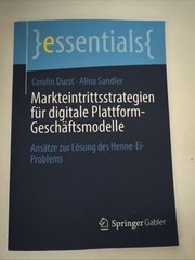 essentials- Markteintrittsstrategien fur digitale Plattform-Gescaftsmodelle.