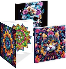 Adult Coloring Books Set:3 Coloring Books for Adults Animal Flowers & Other Them