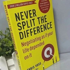 Never Split The Difference By Chris Voss Books In English for Adults Negotiation