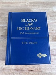 Black’s Law Dictionary Henry Campbell Black 1979 Fifth Edition West Publishing