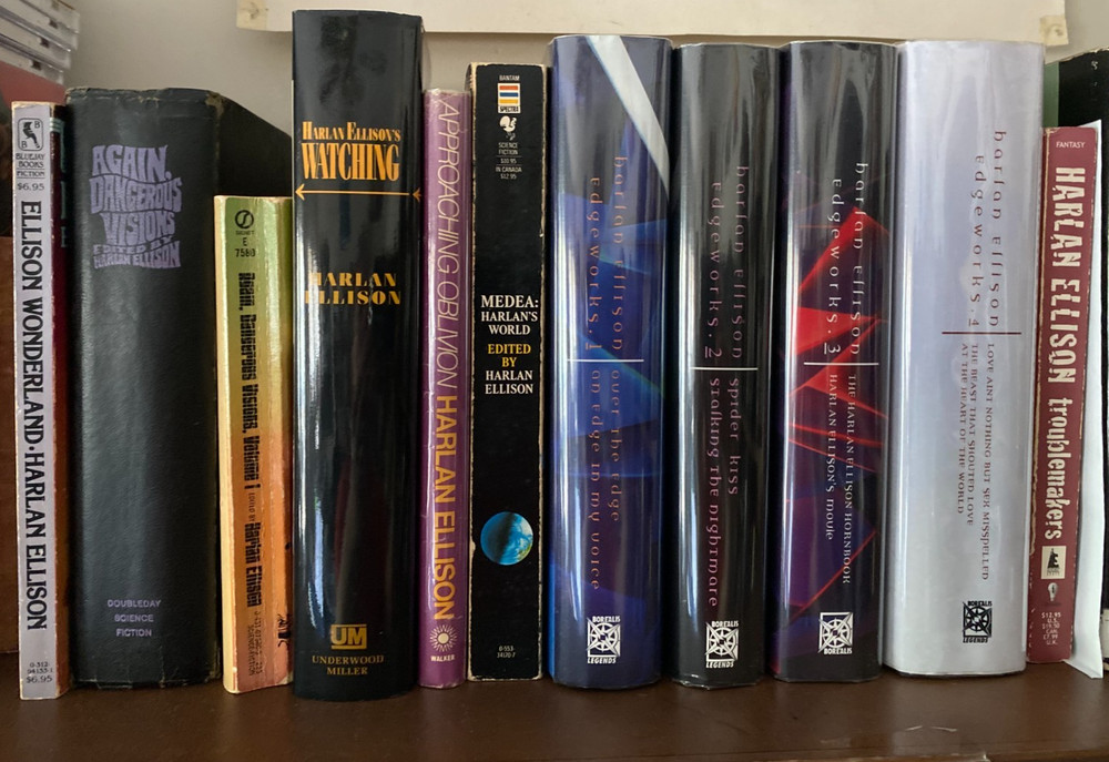 Harlan Ellison Book Lot; 11 Titles; Edgeworks 1-4; Watching; Ellison Wonderland