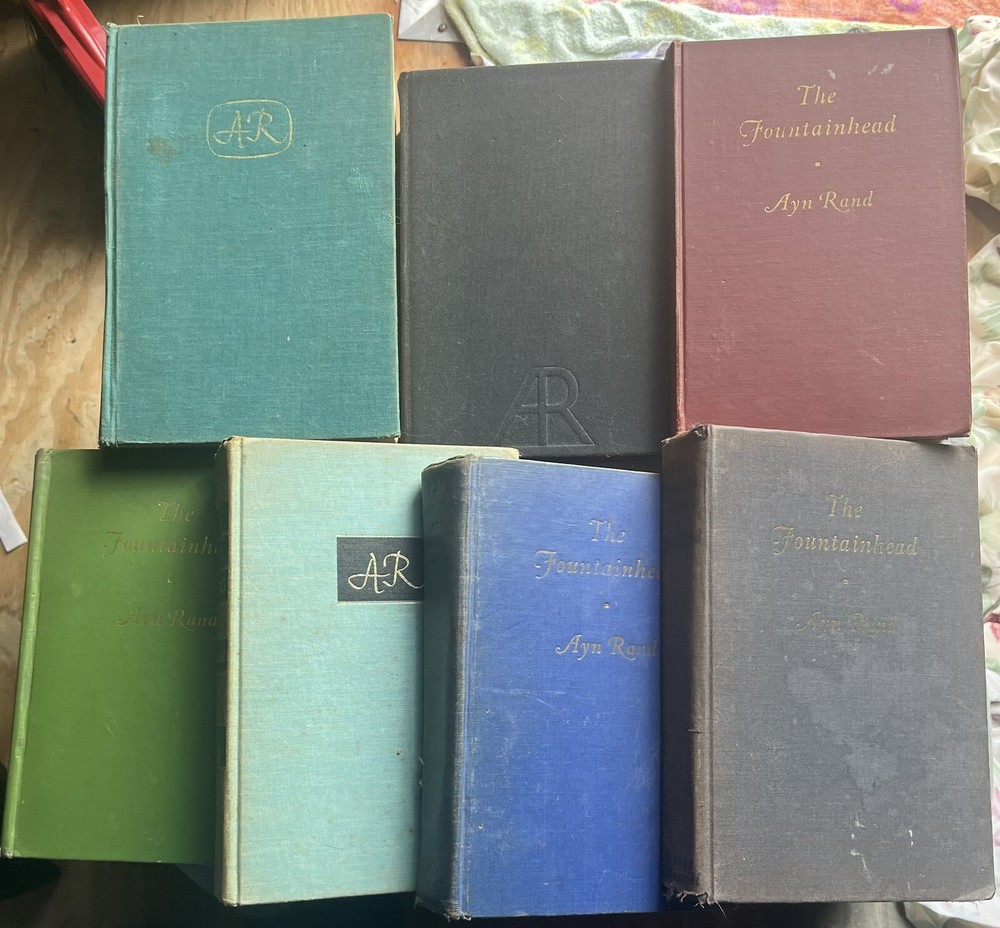 Set Of 7 Ayn Rand Books