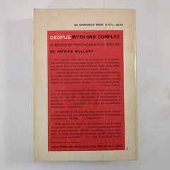 Oedipus Myth and Complex Psychoanalytic Patrick Mullahy Paperback Book 1955