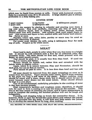 1925 The Metropolitan Cook Book 62 Pages