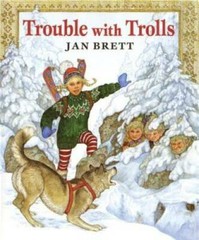 Trouble with Trolls – Hardcover By Jan Brett – GOOD