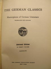 ATG~The German Classics~Patrons Edition~8 Books~1914 & Letters From NYC to Iowa