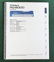 Roland RD-2000 Owner’s Instruction Manual: 28 Pages & Protective Covers!