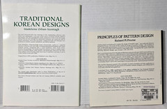 2 Books; Principles of Pattern Design and Traditional Korean Designs