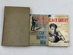 Sinclair Lewis Vintage Book Lot Elmer Gantry It Can’t Happen Here Cass Timberlan