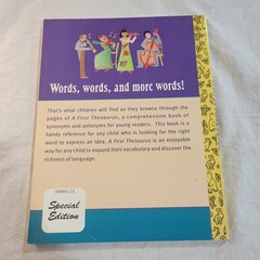 1997 Golden Books A First Thesaurus Over 2,000 Entry Words PB 126 Pages