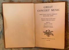 Great Concert Music Symphony Programme Notes Collectible