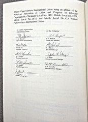 Labor AGREEMENT Kimberly Clark & United Paperworkers Int. Union Booklet 1989