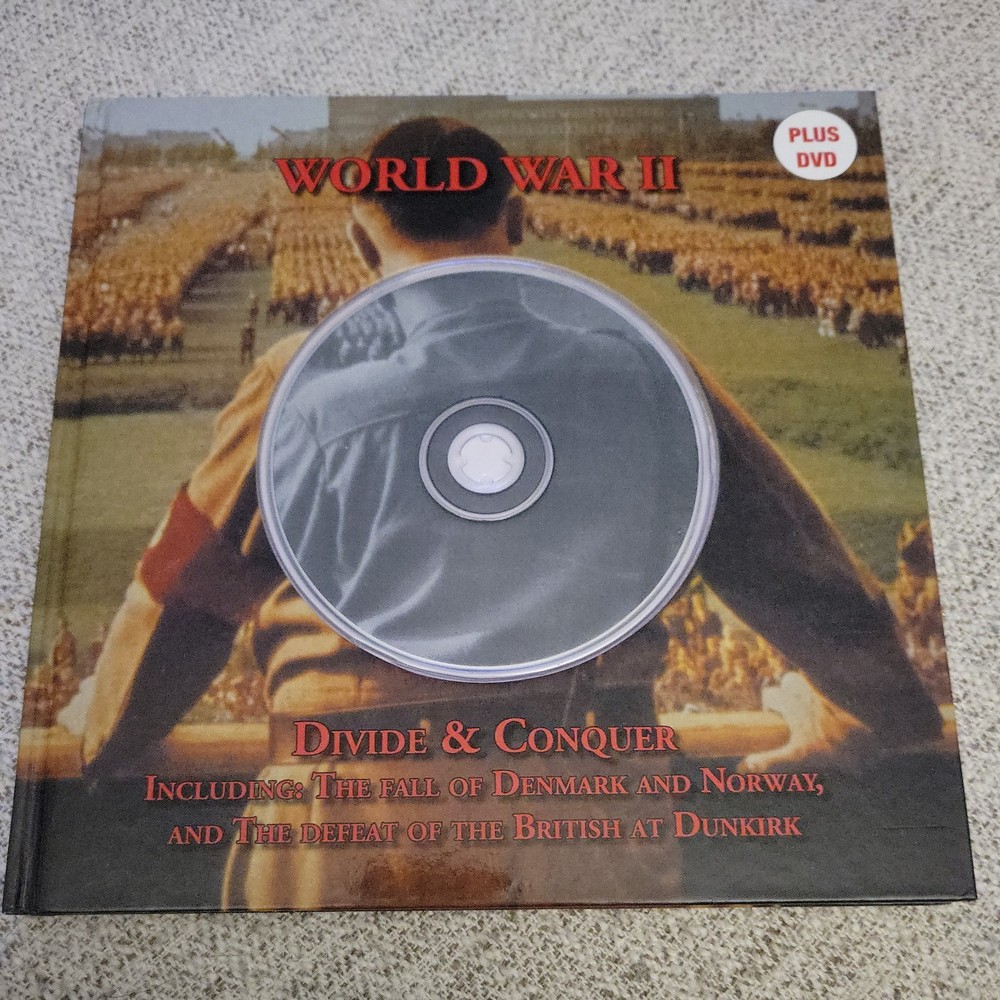 WWII Books With DVDs By TAJ Books Nazi Strike and Divide & Conquer 2005