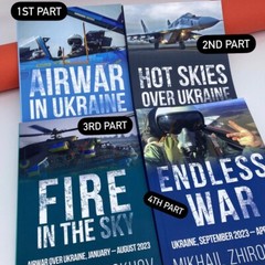 SET Book AIRWAR IN UKRAINE , aviation war, Ukraine war, Pilot, su27,mig29,