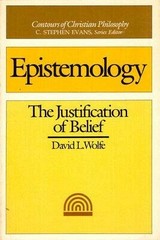 Epistemology: The Justification of Belief, Wolfe, David L., Acceptable Book