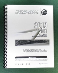 2019 Can-Am Commander 800R Owner’s Manual: 171 Pages & Protective Covers