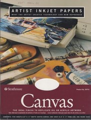 Strathmore Canvas Artist Inkjet Paper Ten Sheets 8.5″ X 11″ BRAND NEW SEALED