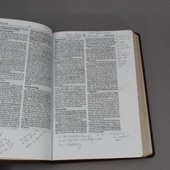New American Standard Note-Taker’s Bible Leathersoft Vegan Leather Red Letter