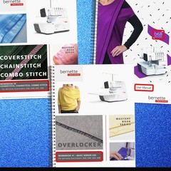 BERNINA B68 Airlock Serger User Manual + 2 WORKBOOK BUNDLE: Basics; Stitch Types