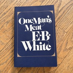 Vintage 1982 One Man’s Meat E B White HC Essays Harper & Row First Ed USA