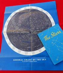 “THE STARS, A NEW WAY TO SEE THEM” ~1966~ DUST COVER=STAR MAP~HARDBACK~161 PAGES