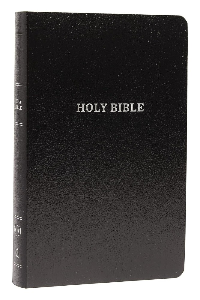 Brand New Black KJV Bible Faux Leather Red Letter Edition Comfort Print Church..