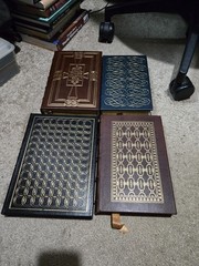 The Easton Press Lot of 4 Books – Descent of Man The Federalist Canterbury Tales