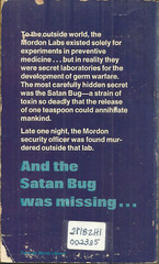 THE SATAN BUG – Alistair MacLean – THRILLER – DEADLY GERM WARFARE VIRUS STOLEN