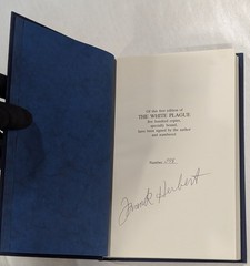 FRANK HERBERT The White Plague SIGNED AUTOGRAPHED Slipcase 1st Ed 398/500 1982