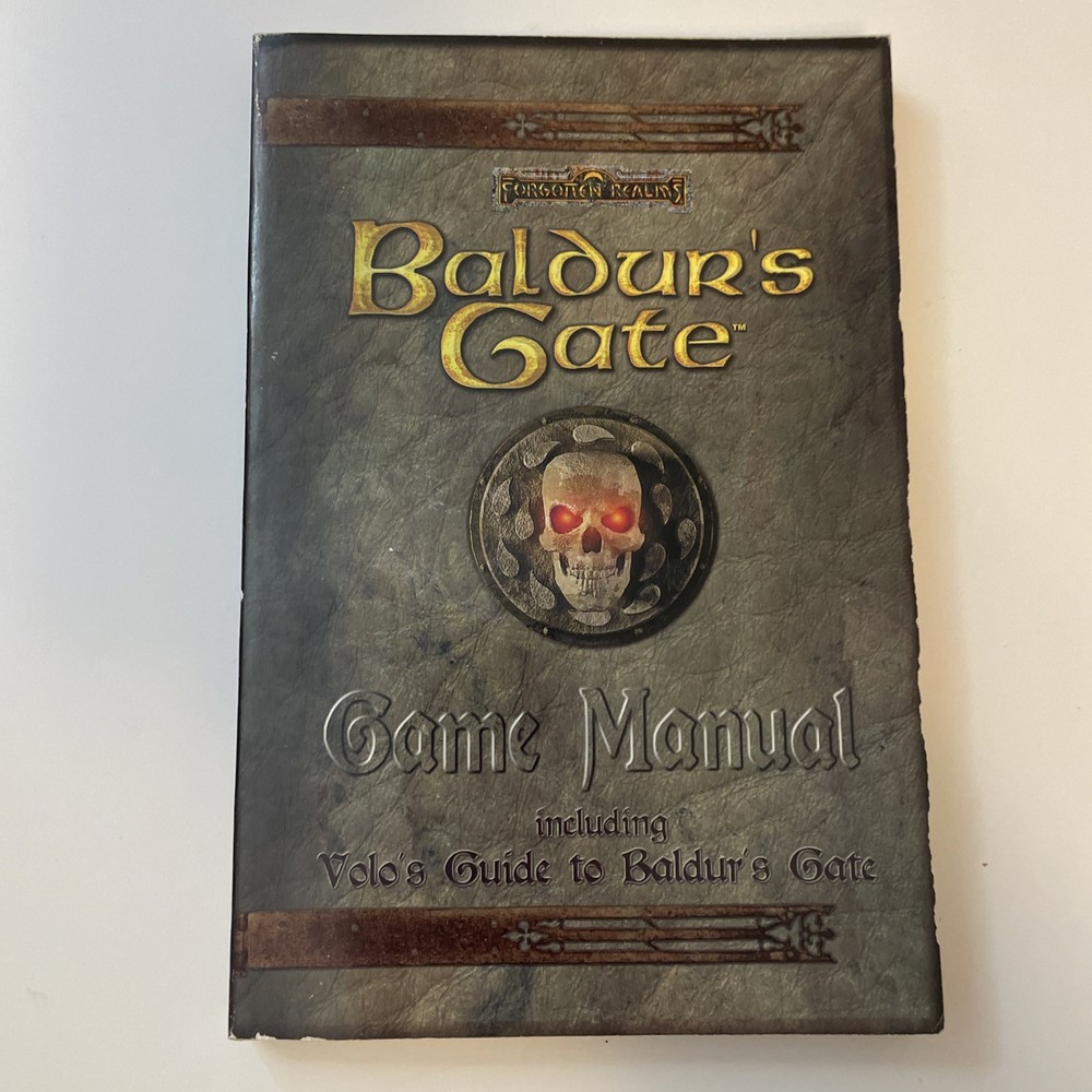 Baldur’s Gate Game Manual Baldur’s Gate PC 1998 (Manual Only)