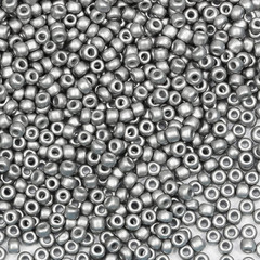 Size 3mm Seed Beads Matte Silver Color About 3600pcs /100grams in Bag 8/0 Glass