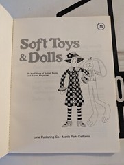 Soft Toys and Dolls by Sunset Publishing Staff 1977 Paperback Vintage!